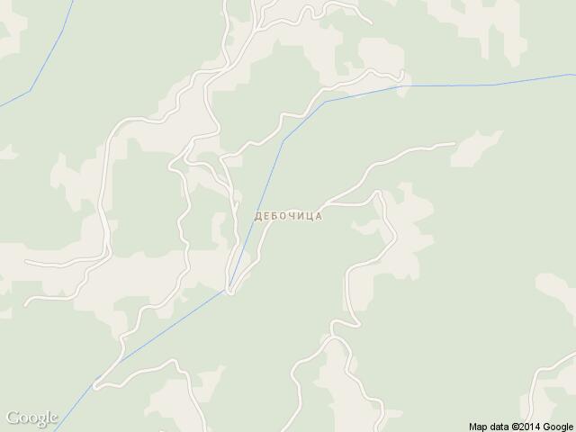 Карта на Дебочица
