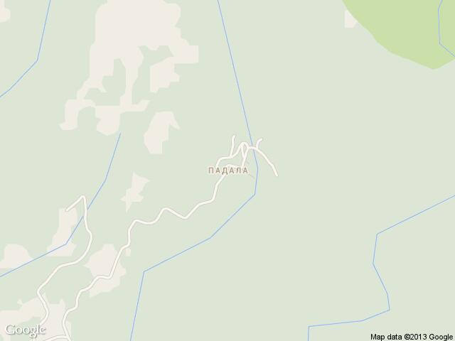 Карта на Падала
