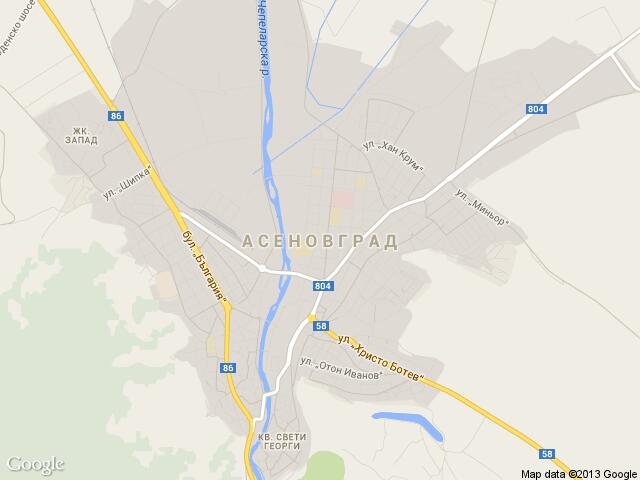 Карта на Асеновград