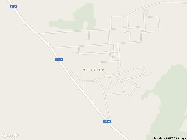 Карта на Черногор