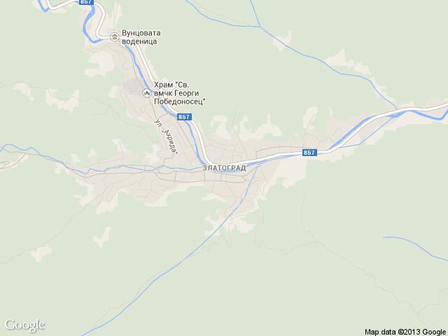 Карта на Златоград