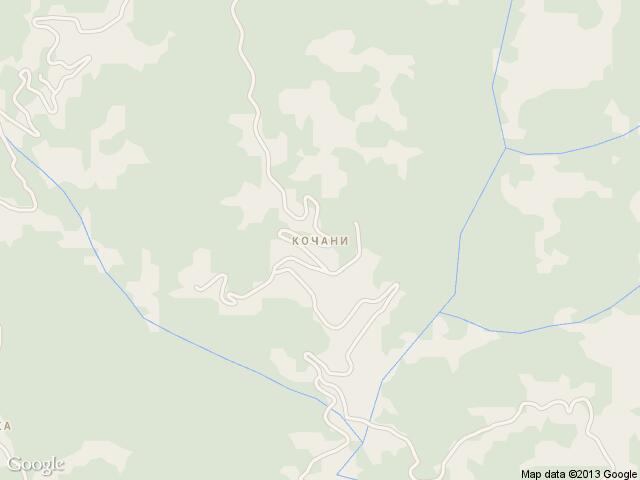 Карта на Кочани