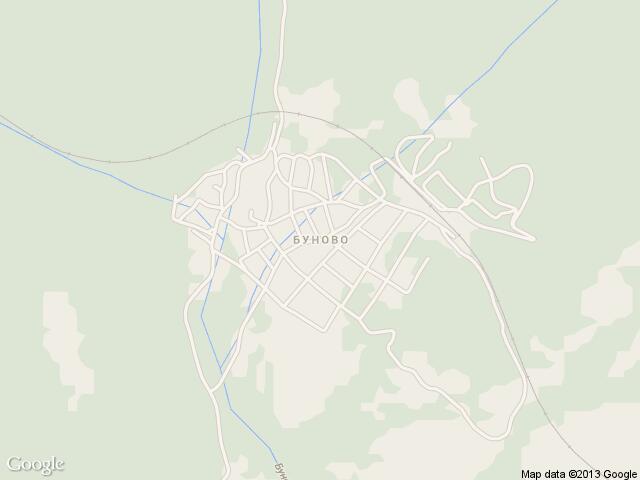 Карта на Буново