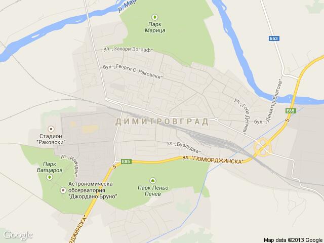 Карта на Димитровград