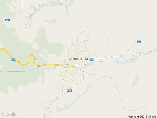 Карта на Ивайловград